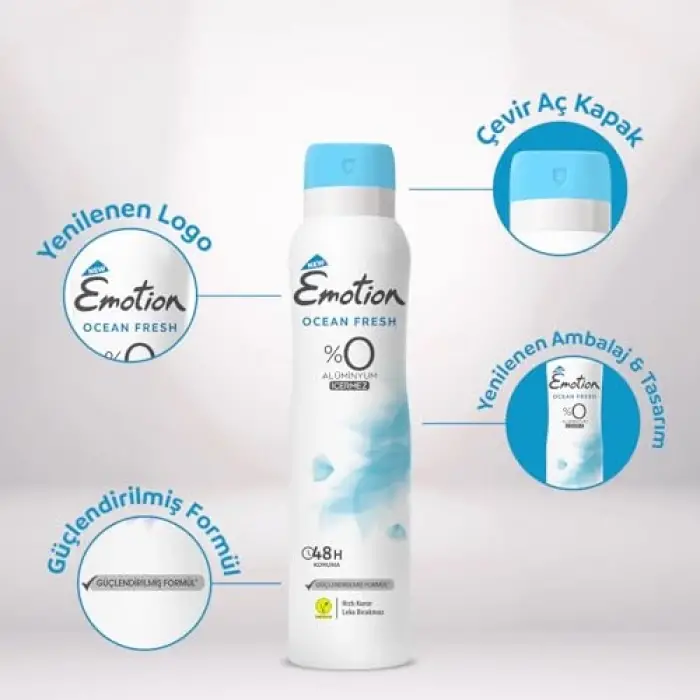 Ocean Fresh Kadın Deodorant 3x150ml