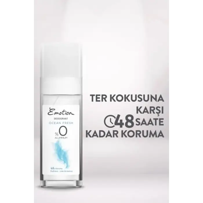 Ocean Fresh Kadın Deodorant Sprey, 100 ml, %0 Alüminyum