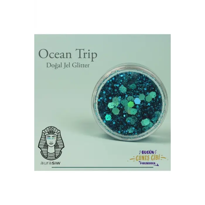 Ocean Trip Jel Formlu Doğal Glitter