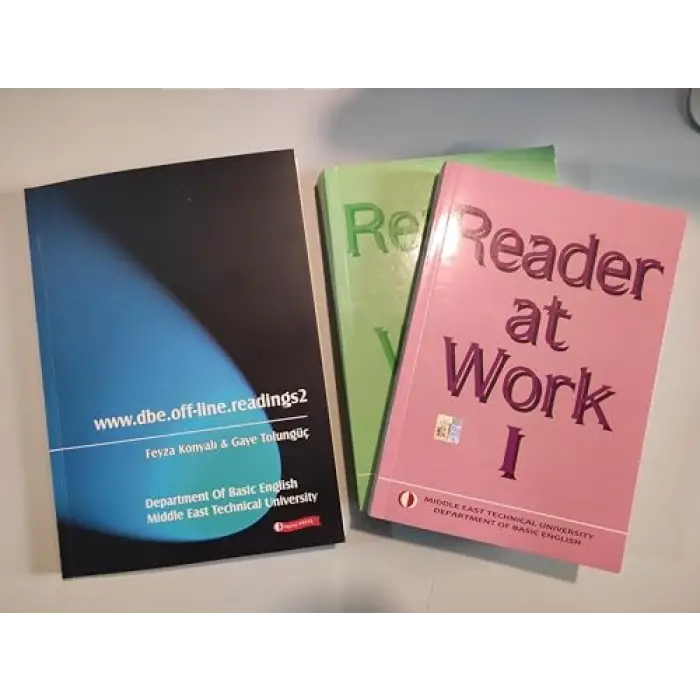 ODTÜ Yayınları Reader At Work 1-2 Seti (2 Kitap) (Raw 1-2) Odtü Yayıncılık