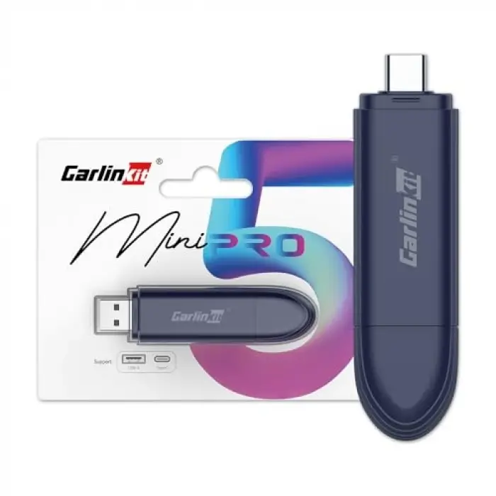 Oem Kablolu CarPlay ve Oem Kablolu Android Auto için Mini SE Pro Kablosuz Adaptör, iOS 10 ve Android 10 ve Üzeri Uyumlu, Hızlı Bağlantı, Gecikme Yok, Koyu Mavi