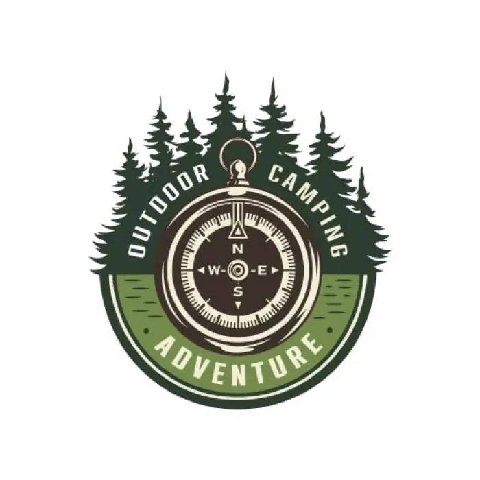 Off Road Camping Adventure Sticker Pusula 14 x 13 cm