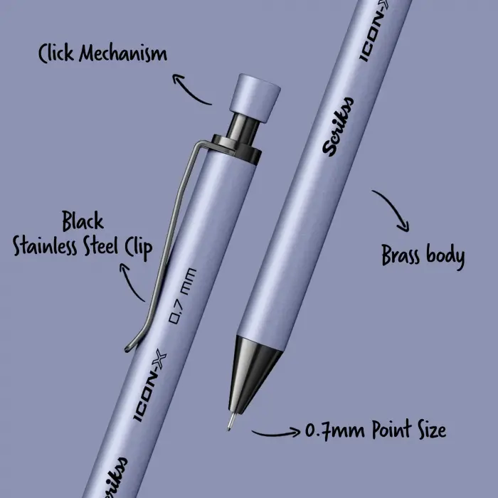 Office Icon-X Metal Versatil 0.7 Mm Lila