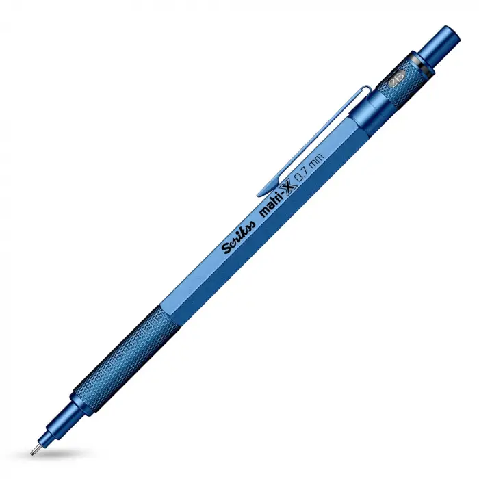 Office Matri-X Versatil 0.7 Mm Metalik Mavi Şeffaf Amb