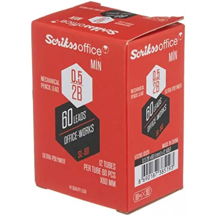 Office Sl60 Min, 12lik Kutu, 2B, 0.5 mm