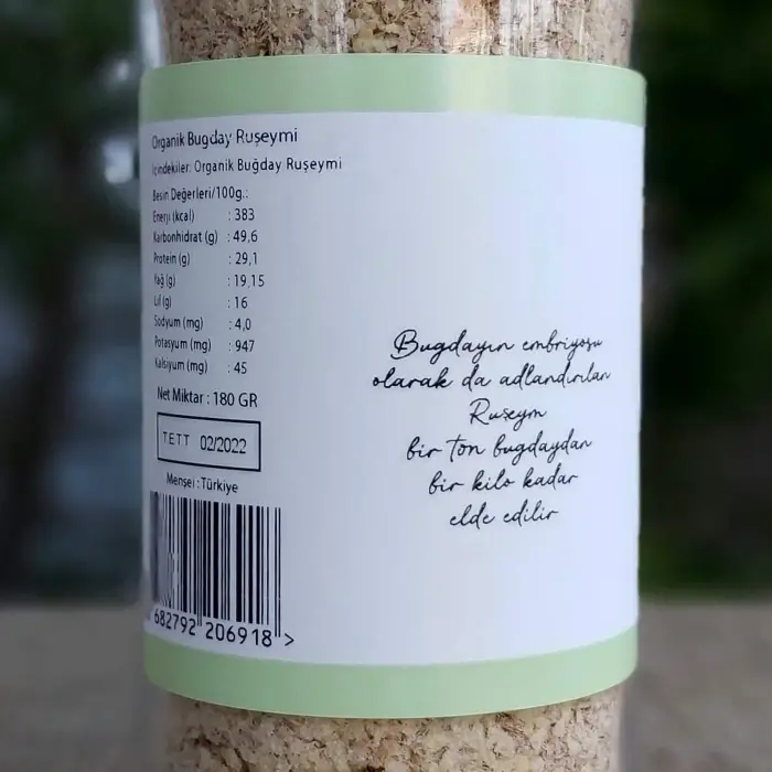 OG Organik Buğday Ruşeymi 180 g