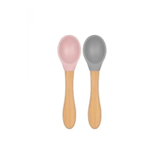 OiOi BASICS Mama Kaşığı Pinky Pink/Powder Grey