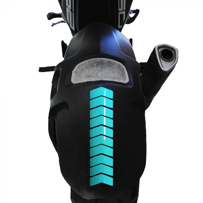 Ok Tasarımlı Nane Yeşili Çamurluk Kask Stickerı