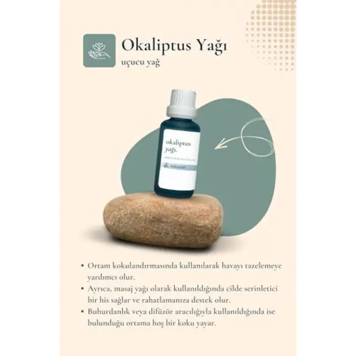 Okaliptus Yağı 30 ml - Ferahlatıcı ve Aromaterapi Yağı