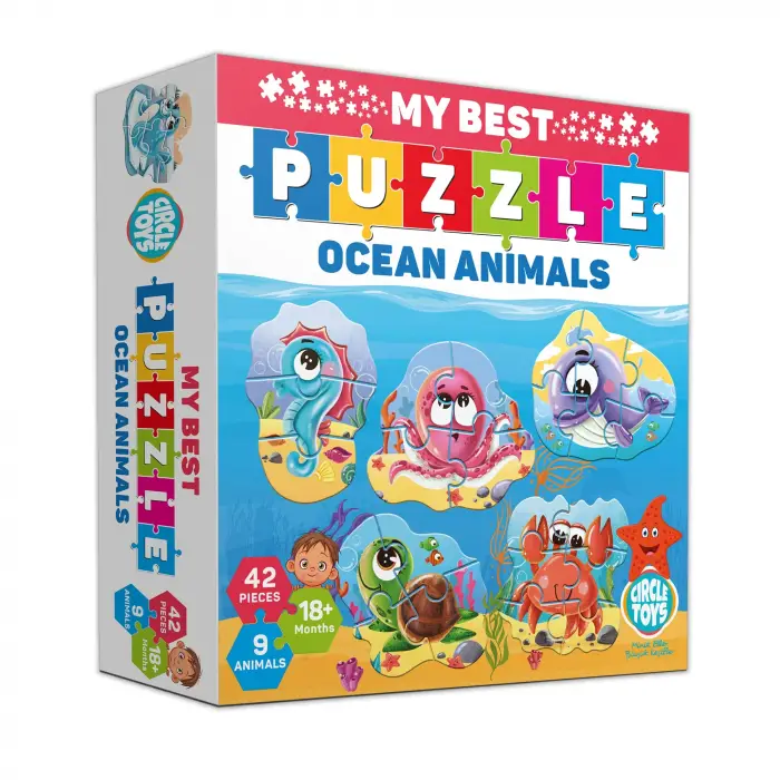 Okyanus hayvanları temalı My Best Puzzle