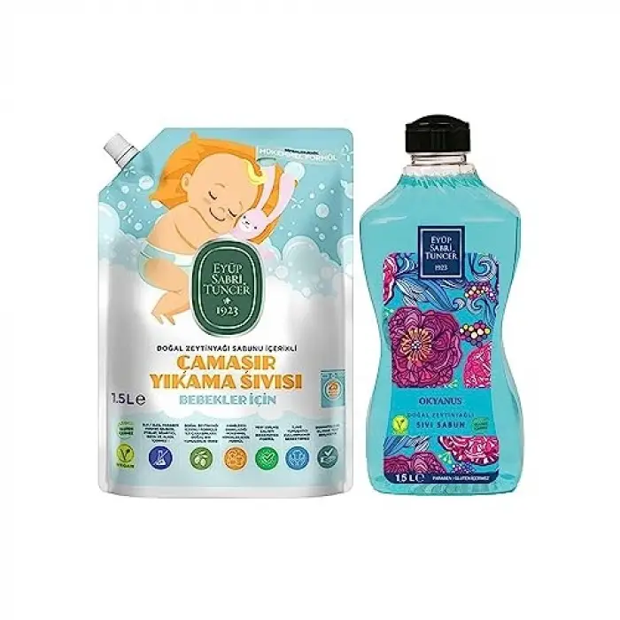 Okyanus ve bebek çamaşır deterjanı, 1500 ml