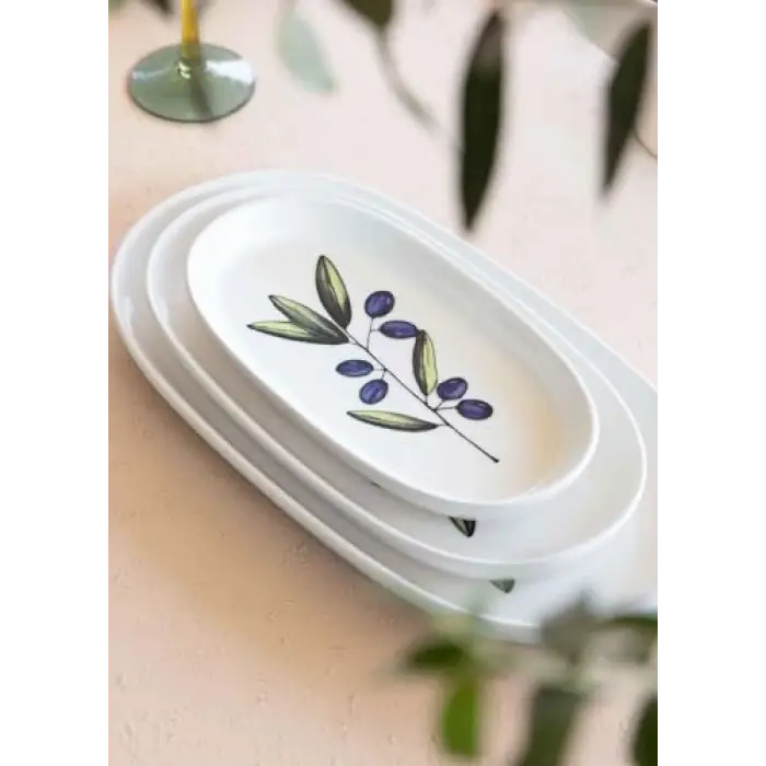 Olivos 26 cm Oval Servis Tabağı 2li