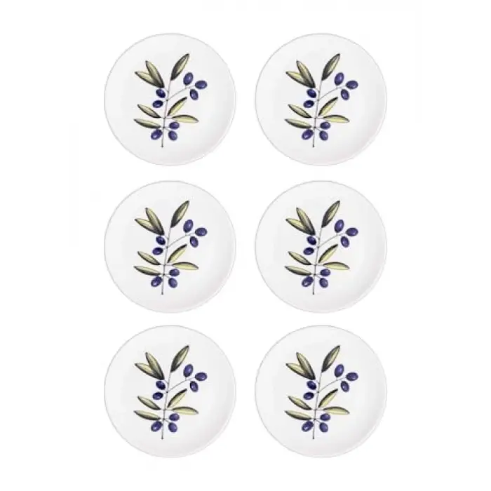 Olivos Pasta Tabağı 6lı Set 19 cm OVS0001