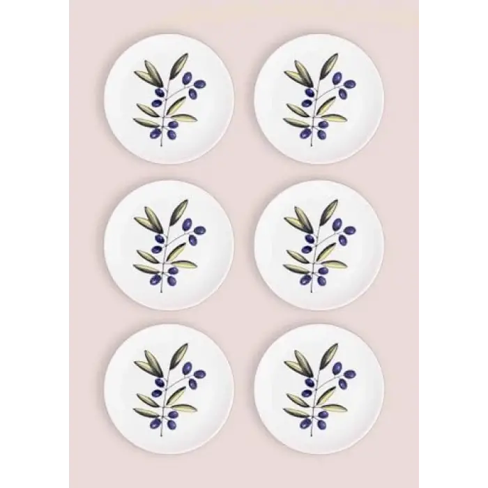 Olivos Pasta Tabağı 6lı Set 19 cm OVS0001