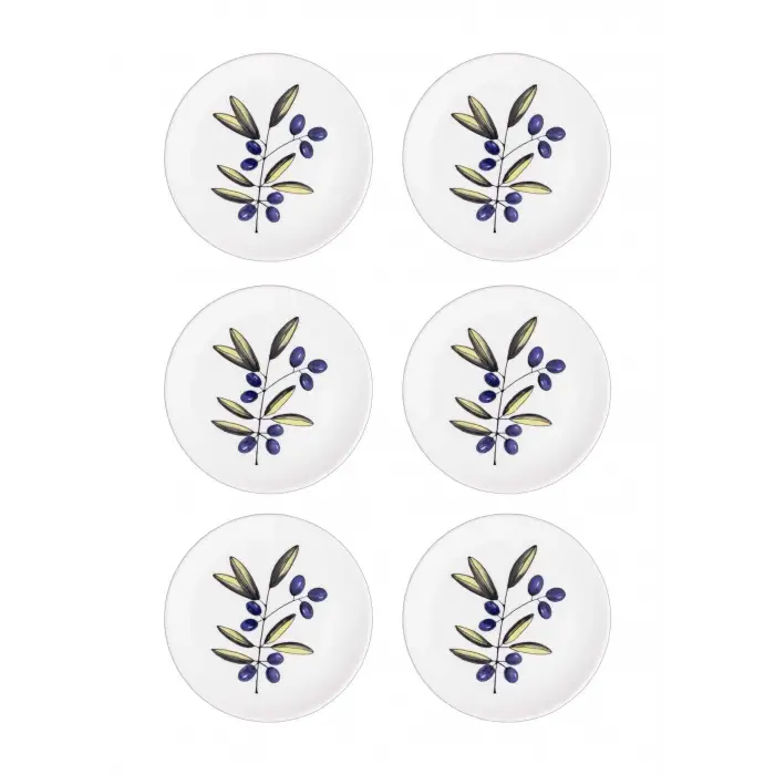 Olivos Pasta Tabağı 6lı Set 19 cm OVS0001