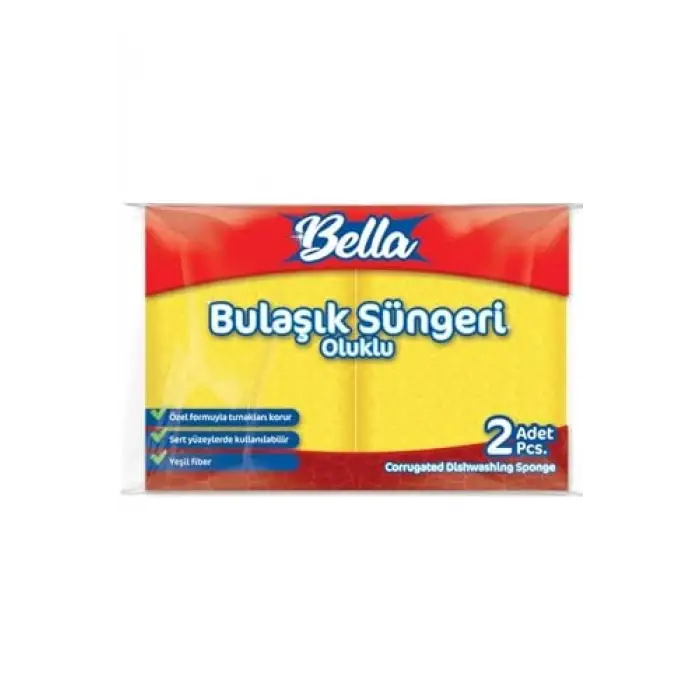 Oluklu Bulaşık Süngeri 2li Paket