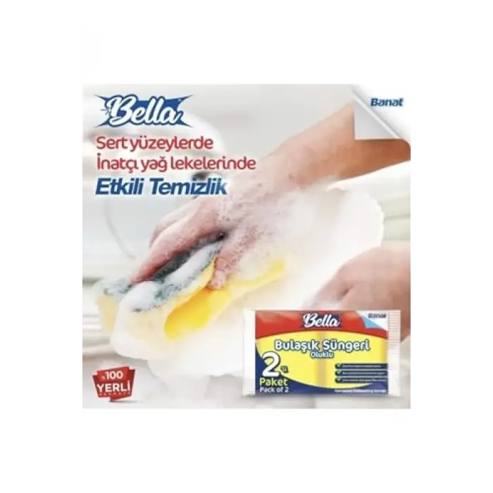Oluklu Bulaşık Süngeri 2li Paket