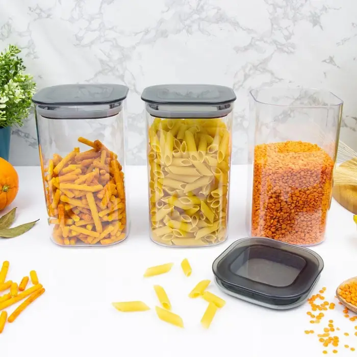 OMAK 3 lü 1.1 Lt. Kare Erzak Kabı Seti