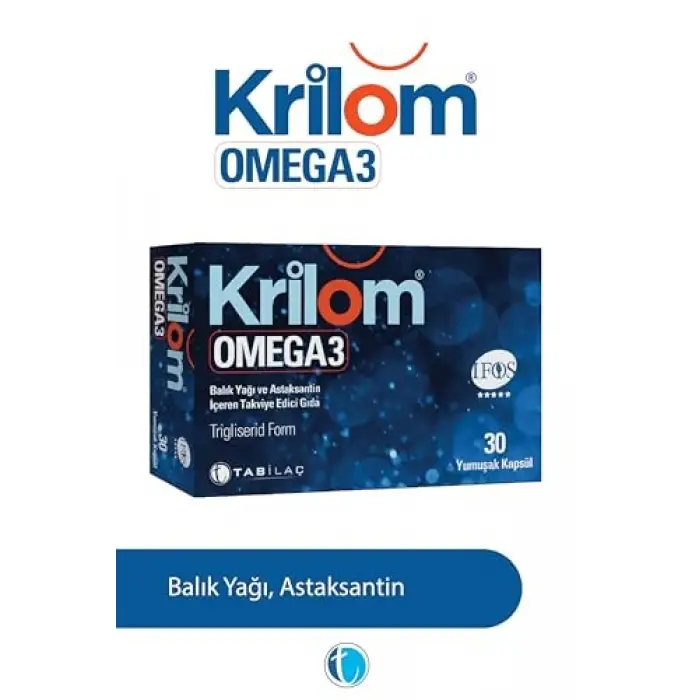 Omega 3 balık yağı, 30 yumuşak kapsül