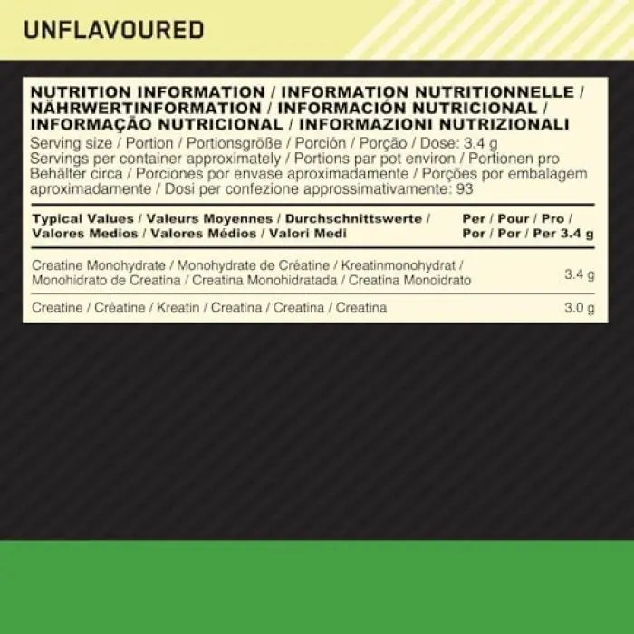 ON Kreatin Aromasız 317g 93 Servis