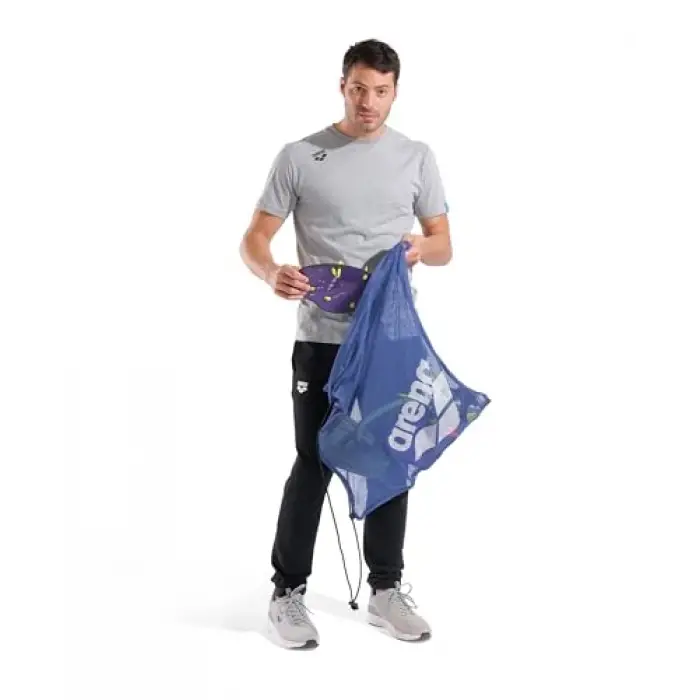 One Go Mesh Bag; Navy, El Çantası