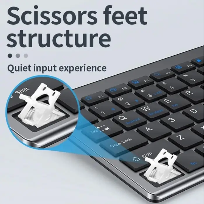 Onezero Kablosuz Türkçe Klavye Mouse Set Şarjlı Klavye Mouse 2.4G USB Dongle ve Bluetooth Bağlantılı Ergonomik Tasarım Kablosuz Keyboard Fare Titanyum Renk ZR609