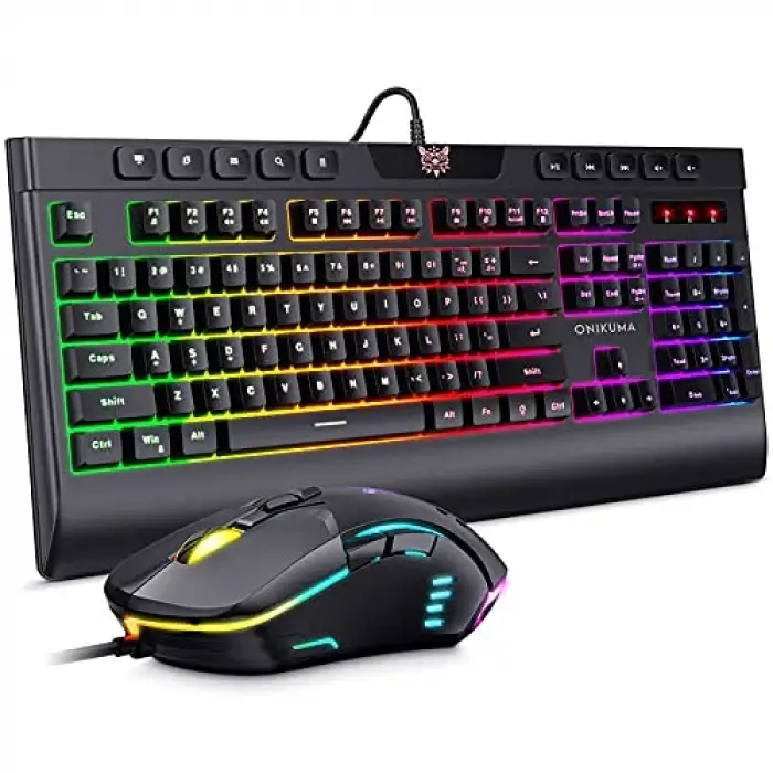 Onikuma G21 RGB Oyuncu Klavye Mouse Seti Siyah