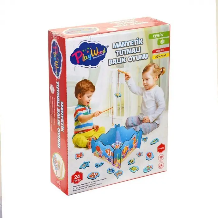 Ony-381 Ahşap Manyetik Tutmalı Balık Oyunu