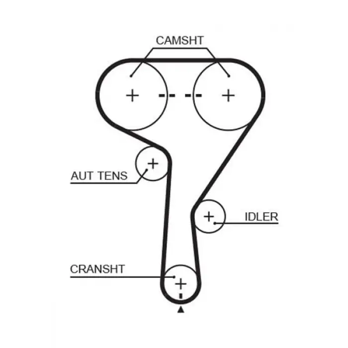 Opel Vectra C 1.6-1.8 Benzin 2005-2008 ile uyumlu triger seti, devirdaimli