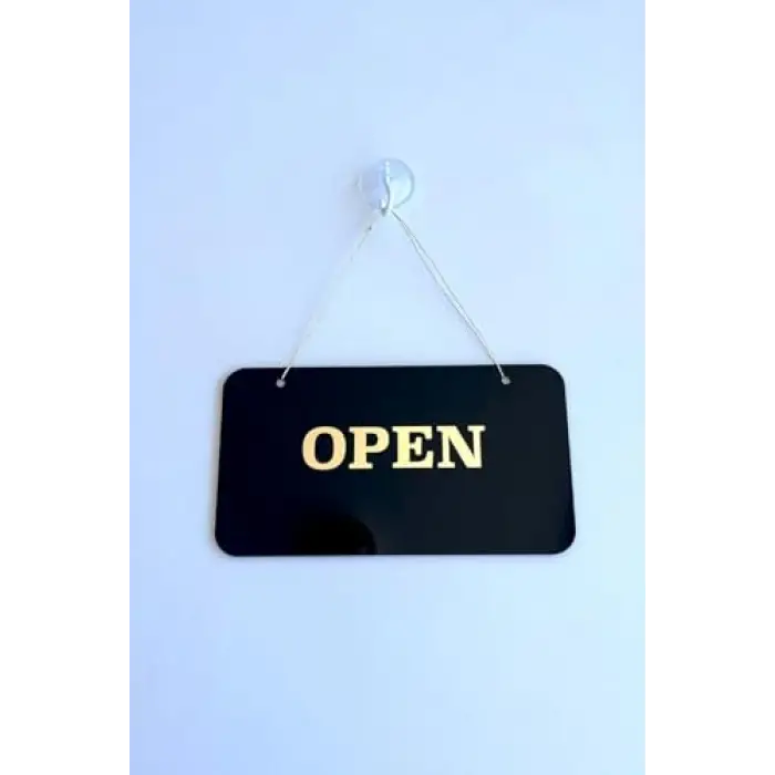 Open/Closed Kapı Tabelası, Tüm İşletmeler için Şık ve Sade Tasarım