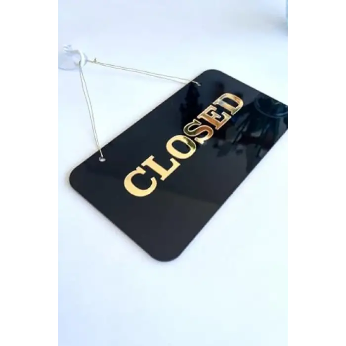 Open/Closed Kapı Tabelası, Tüm İşletmeler için Şık ve Sade Tasarım
