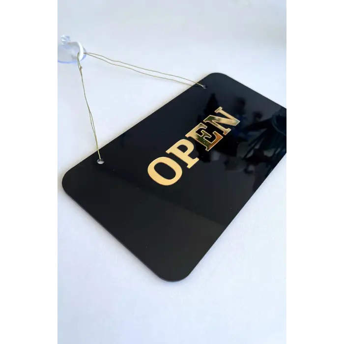 Open/Closed Kapı Tabelası, Tüm İşletmeler için Şık ve Sade Tasarım