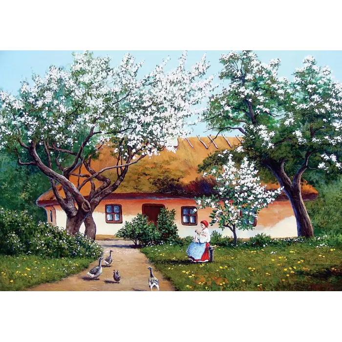 Ördekli Bahçe 1000 Parça Puzzle