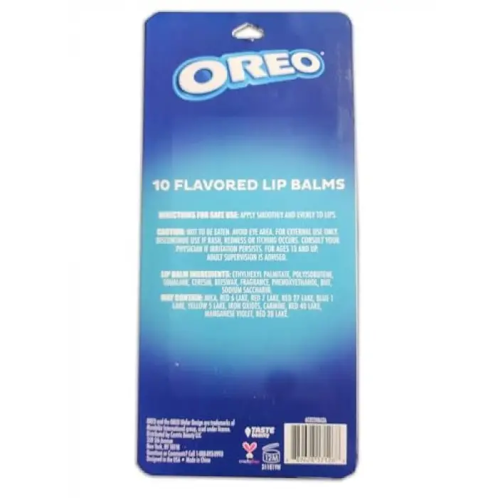 Oreo Lip Balm Dudak Balsamı Çeşit Paketi 10 Adet
