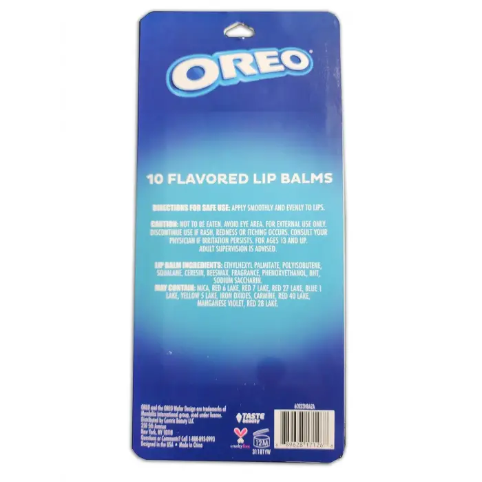 Oreo Lip Balm Dudak Balsamı Çeşit Paketi 10 Adet