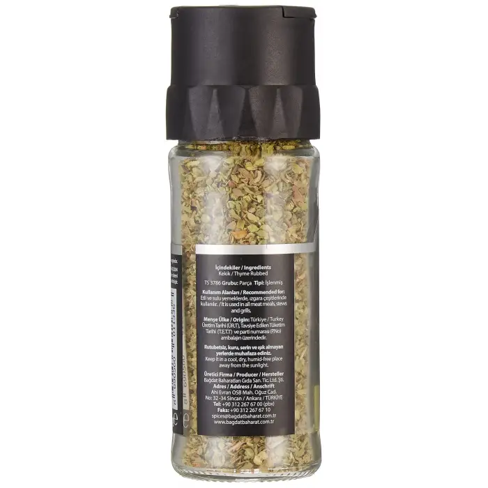 Organic Bağdat Kekik Tuzluklu Cam 13 g