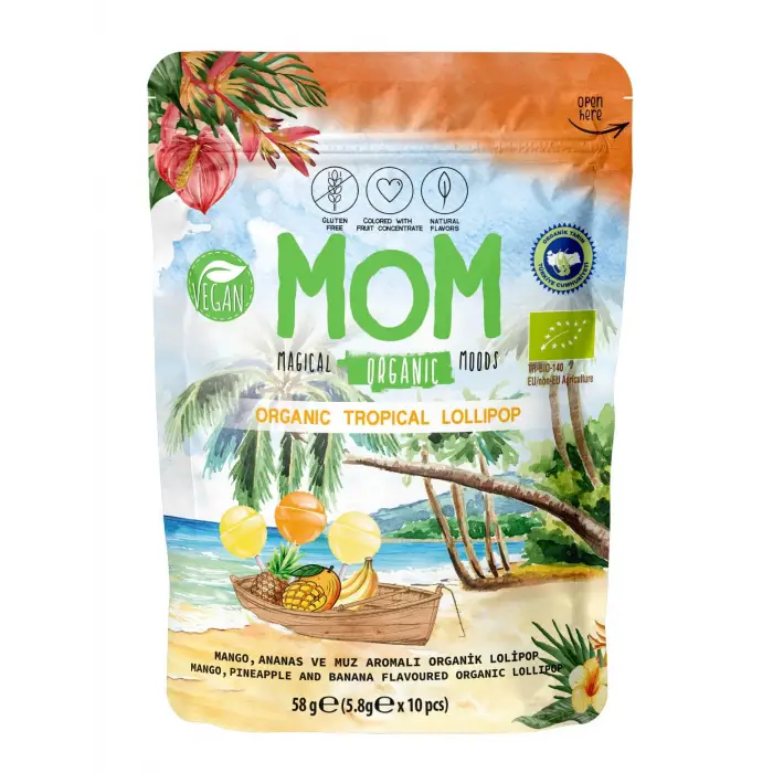 Organic Tropical Lolipop 58g