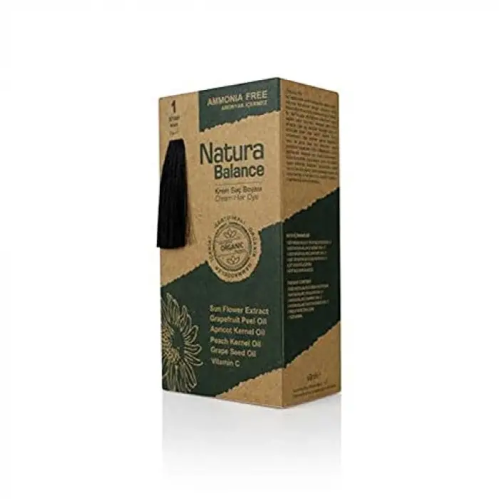 Organik 1.0 Siyah Saç Boyası 60 ml.