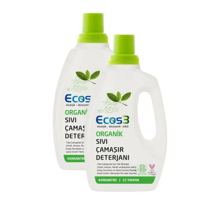 Organik Çamaşır Deterjanı 2li Set