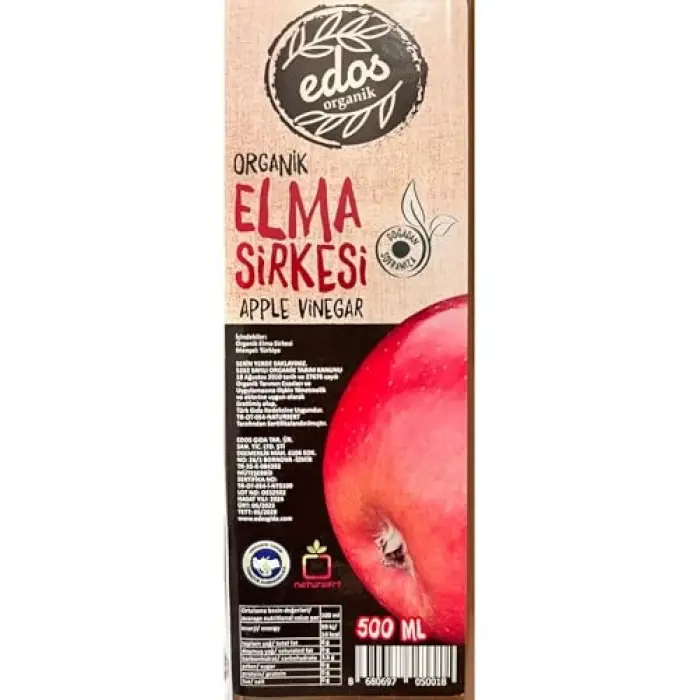 Organik Elma Sirkesi 500 Ml