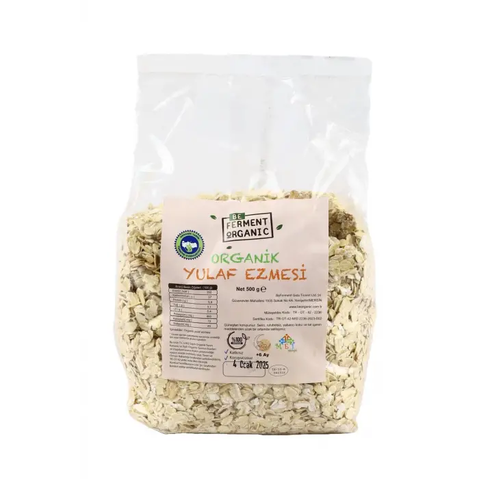 Organik Yulaf Ezmesi 500 G