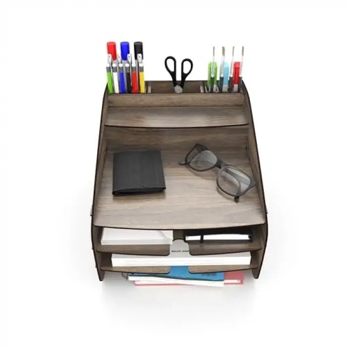 Organizer, Medium Hexa Masaüstü Ceviz