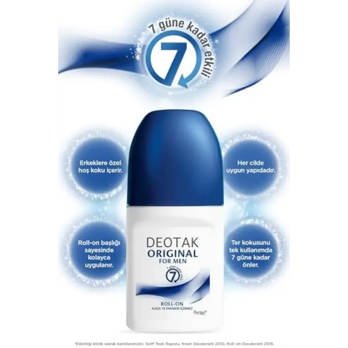 Original Erkek 7 Güne Kadar Etkili Roll-on Deodorant 35 ml