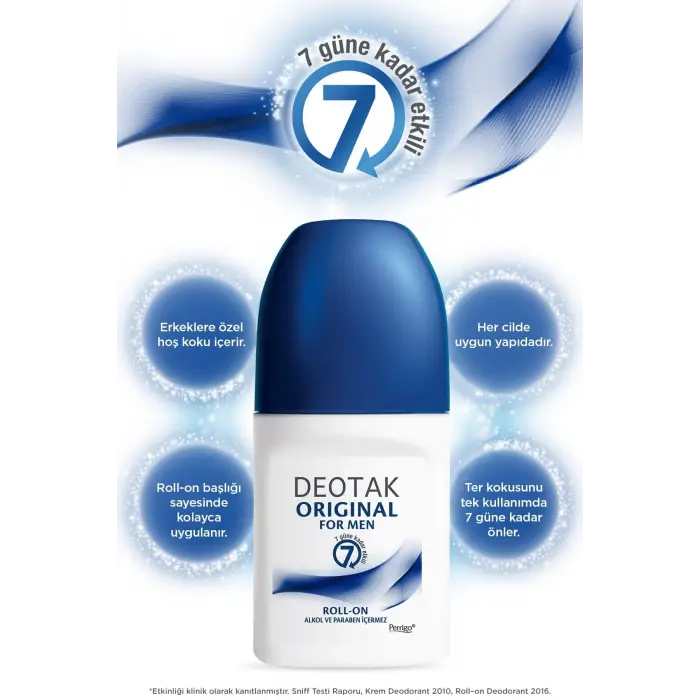 Original Erkek 7 Güne Kadar Etkili Roll-on Deodorant 35 ml