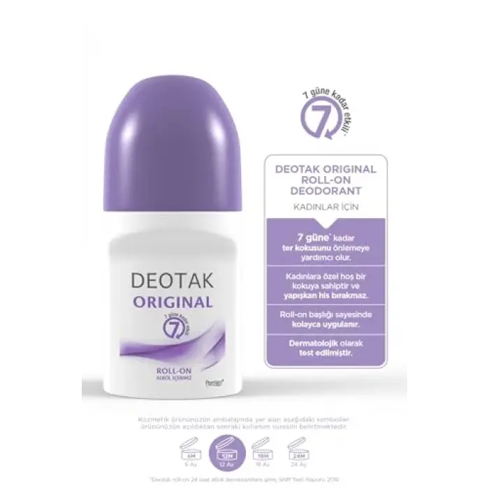 Original Kadın 7 Güne Kadar Etkili Roll-On Deodorant 35 ml