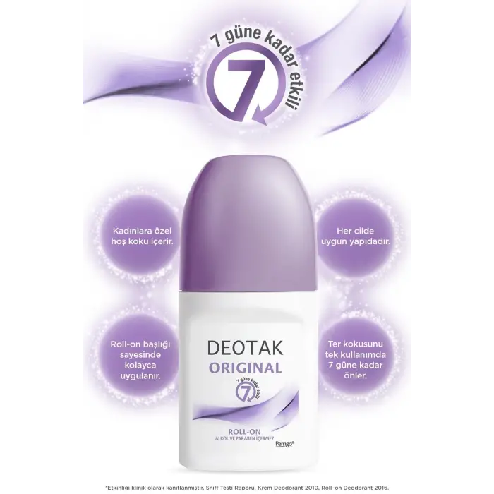 Original Kadın 7 Güne Kadar Etkili Roll-On Deodorant 35 ml