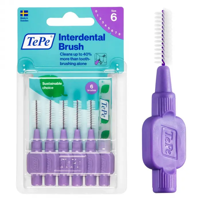 Orijinal Arayüz Fırçası, Mor, 1.1 mm/Iso 6,6 Adet