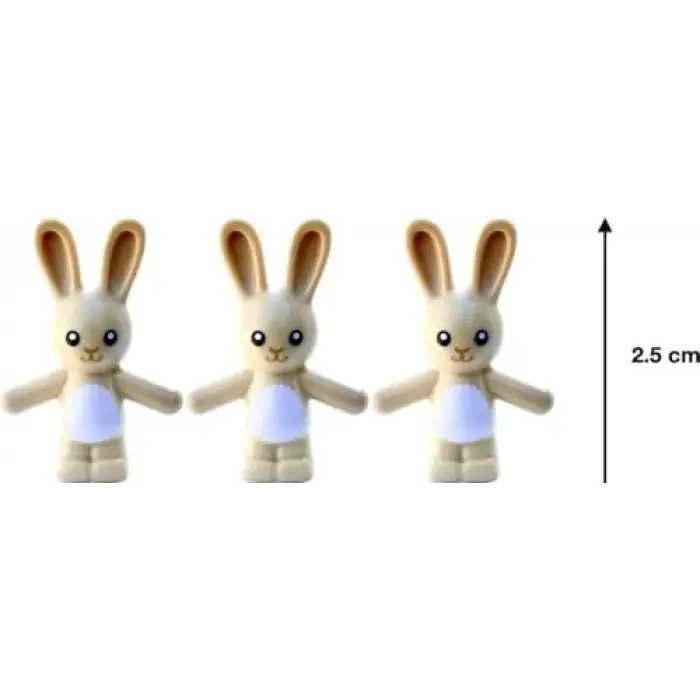 Orijinal Tavşan Figürleri 3 Parça