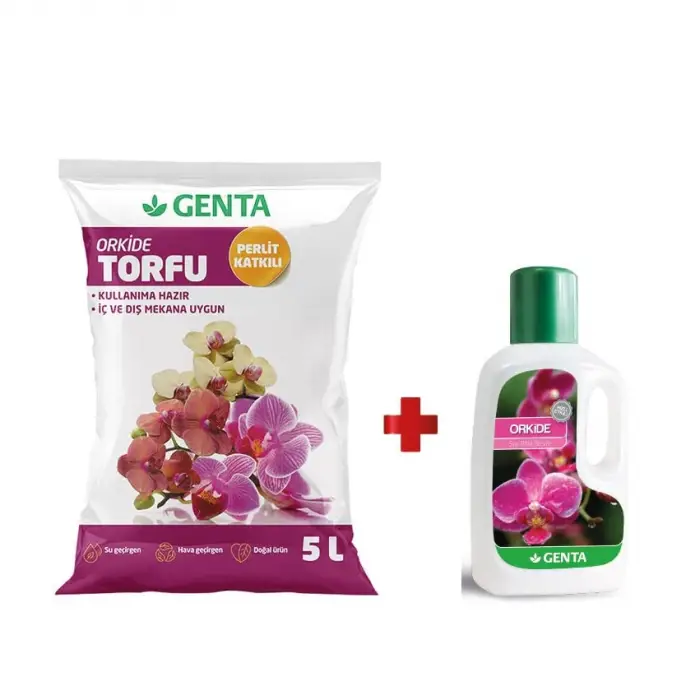 Orkide Bakım Seti - Orkide Toprağı - Sıvı Besini