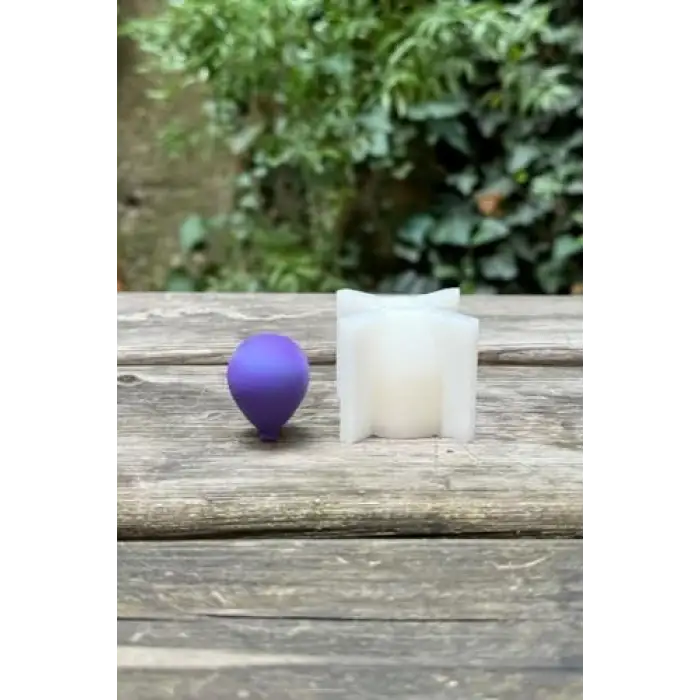 Orta Boy Balon Elips Silikon Mum Kalıbı